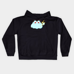 "When the sky is mad" mood cloud Kids Hoodie